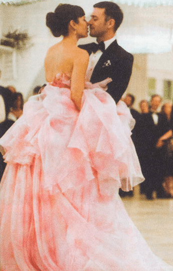 Jessica Biel Giambattista Valli wedding gown - First dance