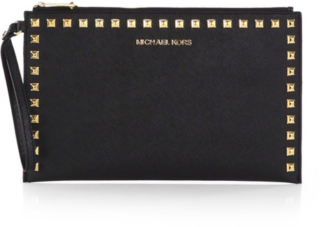 MICHAEL MICHAEL KORS Large Studded Zip Wristlet