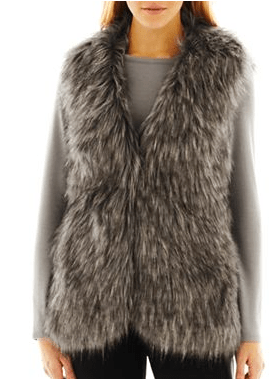 Nicole by Nicole Miller Faux Fur Vest