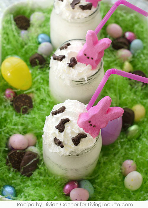 Easter Peeps and Candy Milkshake