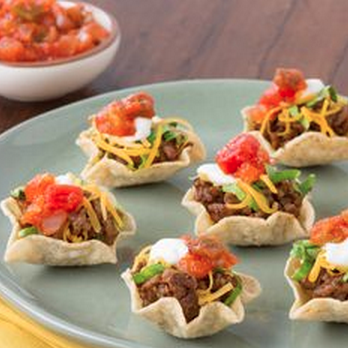 Vegetarian Mini Taco Bowls